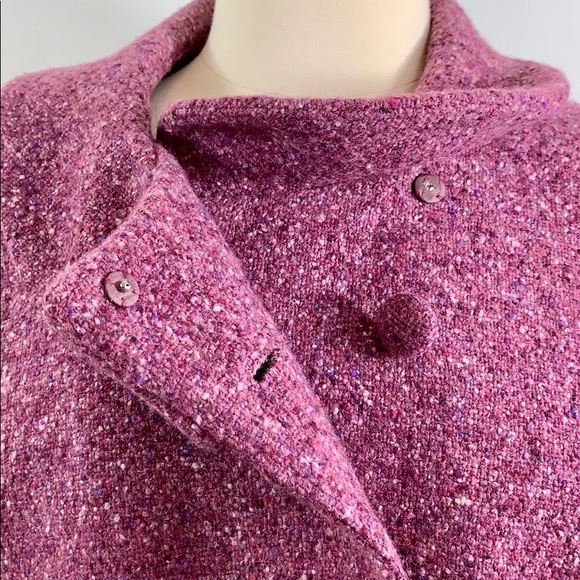 Women's Purple Wool Blend Jacket sz 18 - Picture 8 of 8